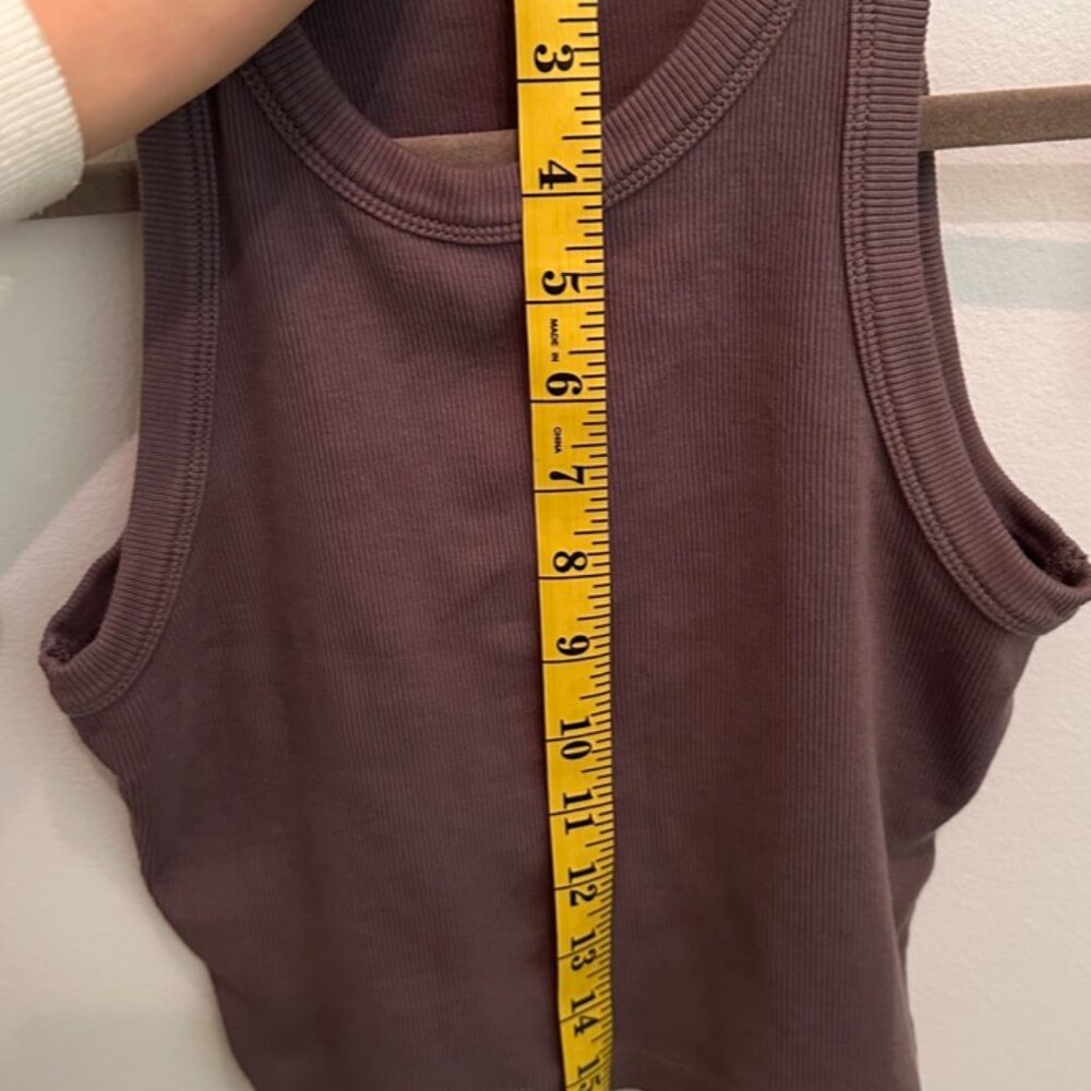 KOTN Cropped Racer Tank - 95/5 Cotton/Spandex - Picture 5 of 5